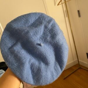 Light blue beret #hats
